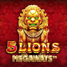 5 Lions Megaways by Pragmatic Play, showcased at gramsbetonline.com – game logo