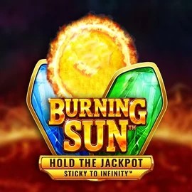 Burning Sun online game logo by Wazdan on gramsbetonline.com