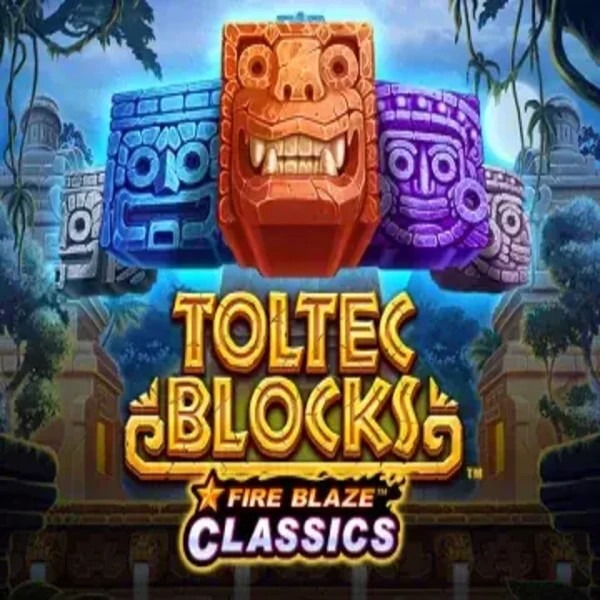 Fire Blaze: Toltec Blocks game by Rarestone Gaming – logo hosted on GramsBet Casino